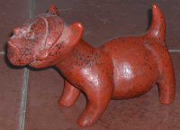 Pottery Dog Statue
